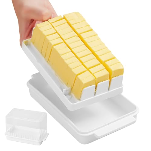 Fangfhai Affettatrice per Burro,Contenitore Ermetico Per Formaggio In Frigorifero | Contenitore Rimovibile Per Formaggio Accessorio Da Cucina Multifunzionale Per Picnic E Campeggio