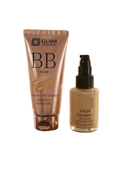 glam goddess perfect base makeup combo – bb cream & liquid foundation