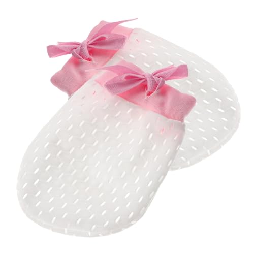 TENDYCOCO 1 Pair Mesh Gloves Adjustable Gloves Summer Mittens Newborn Mittens No Scratch Mittens No Scratch Mittens Girl Mittens Nylon Pink