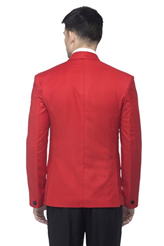 Image of FAVOROSKI Designer Men's Solid Poly Viscose Slim Fit Shawl Collar Tuxedo Suit Blazer