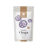 MycoWay BIO Chaga Pulver – 200 g – Inonotus Obliquus – Hoher Ballaststoffgehalt – 50–100 Portionen – Natürliche Unterstützung für Körper und Geist – Vielseitig einsetzbar