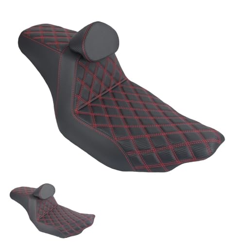 Asiento de pasajero para dos conductores motocicleta con respaldo delantero para Touring Road 2024