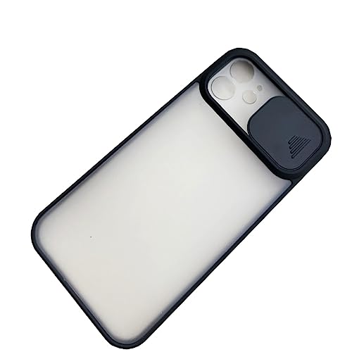 Coque iPhone 12 TPU PC noir avec protection appareil photo amovible