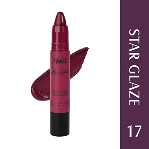 Image of Glam21 Lip Sutra Non-Transfer Crayon Lipstick |Lightweight & Longlasting| Creamy and comfortable on lips -2.8 gm | Star Glaze-17