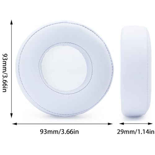 Repuesto para Almohadillas de Auriculares Monster Beats Pro por Dr. Dre - Blanco | Compatible con Auriculares Monster Beats Pro Detox, Almohadillas de Cuero Proteico con Memoria miniatura 5