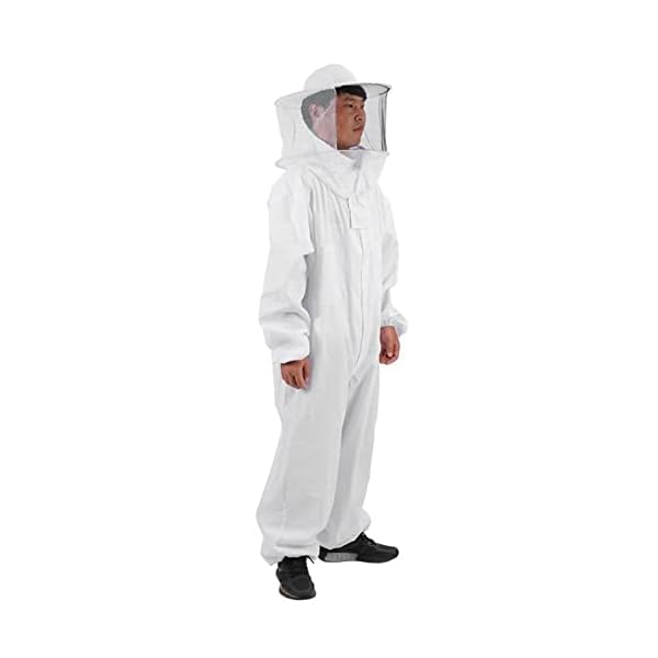Perfeclan Imkeranzug, Imkeranzüge Overall Outfit Ausrüstung Bienenzuchtbedarf mit schützender, selbsttragender, runder… – Bild 3