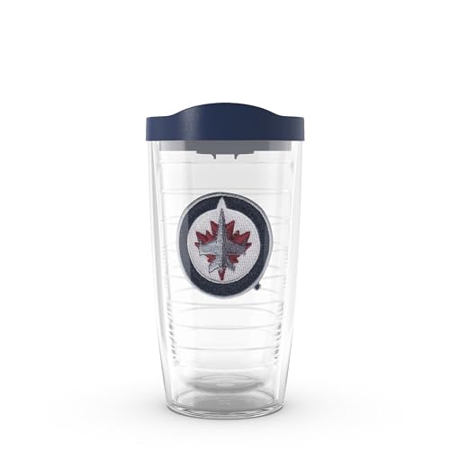 Tervis Made in USA Double Walled NHL Winnipeg Jets Insulated Tumbler Cup Keeps Drinks Cold & Hot, 16oz, Primary Logo