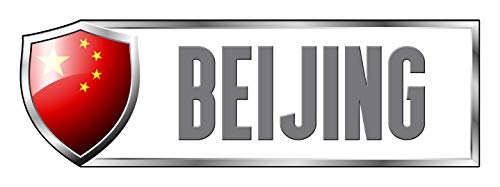Makoroni China Beijing Country Flag, CAR Magnet-Magnetic Bumper Sticker 3x9 or 4x12 inc., DesN47