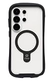 iFace スマホケース Galaxy S26 Ultra 対応 Reflection MagSynq 強化ガラス クリアケース (ブラック) ワイヤレス充電対応【 アイフェイス GalaxyS26Ultra ケース 耐衝撃 マグネット搭載 ストラップホール 】