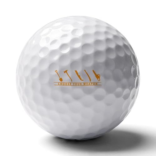 Choose Your Weapon Logo Golf Balls Personalized Ball Custom for Men Women Boyfriend Husband