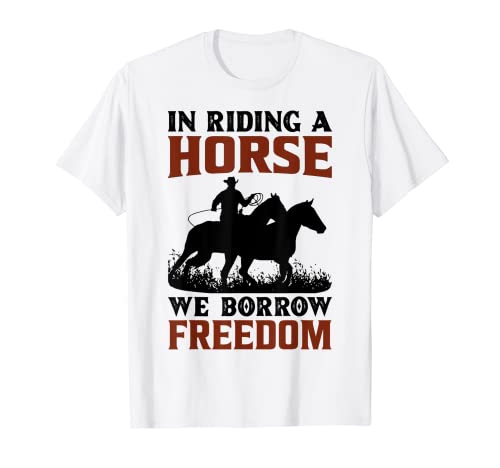 Prendiamo in prestito Fredom Horse Maglietta