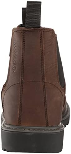 Wolverine Women's Floorhand Romeo Steel Toe Waterproof Chelsea Boot, Dark Brown, 8 | Image 2