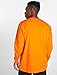 Dickies Men's Long Sleeve Heavyweight Crew Neck, Orange, Medium
