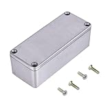 MiJunHD 1590A 92x38x31 mm Aluminum Metal Stomp Box Case, Guitar Effect Pedal Enclosure, Die Cast Aluminum Enclosure DIY Instrument Parts (1 Piece)
