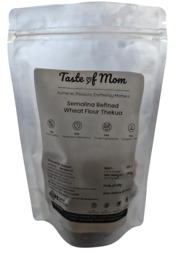 Image of Taste of MOM Thekua Traditional Bihar Sweet Snack | Semolina Refined Flour & Sugar Indian Mithai | Classic Regional Recipe | Regular Pack 150g | Traditional Indian Sweet Treat