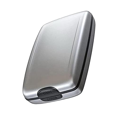 Portefeuille en Aluminium pour Cartes de crédit, Protecteur en métal pour Cartes, étui de Protection en métal pour Cartes de crédit, Portefeuille Rigide avec...