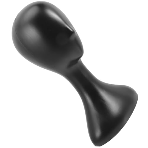 NAMOARLY Head Model Hat Display Manikin Display Head Mannequin Wig Stand Female Mannequin Hats Display Stand Mannequin Head Holder Glasses Model Head Wigs Display Holder Black Plastic