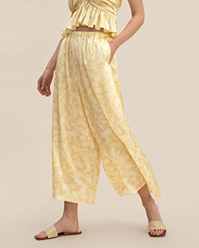 LilySilk 22 Momme 100% Mulberry Silk Trousers for Women Wide Leg Flowy Cool Pants for Summer Breathble Soft4