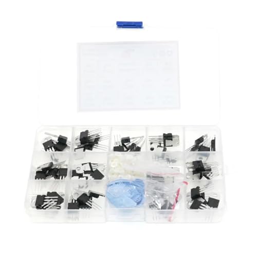 CBQZCHWDKT Kit de transistores de regulador de Voltaje de 70 Piezas con 14 valores L7805 7806 7808 7809 7812 7815 7824 7905 7906 7908 7912 7915 LM317