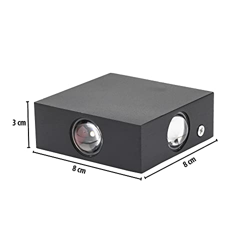 Image of 6Watt Rectangular Updown Outdoor Waterproof (IP-65) led Elevation Light (R.G.B-Multicolour)