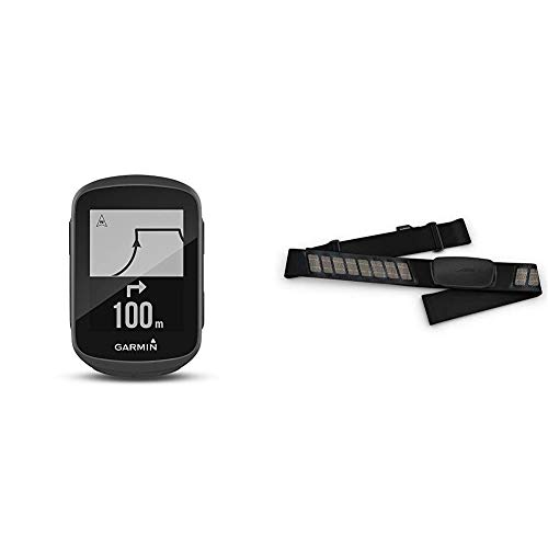 Garmin Edge 130, Compact and Easy-to-use GPS Cycling/Bike Computer & 010-12883-00 HRM-Dual Heart Rate Monitor