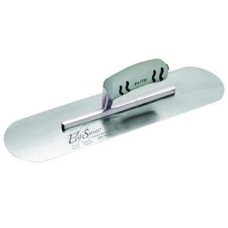 Kraft Tool CFE448PF - Cazzuola da piscina serie Elite Five Star in acciaio al carbonio, con manico ProForm Hdl, 45,7 x 10,2 cm