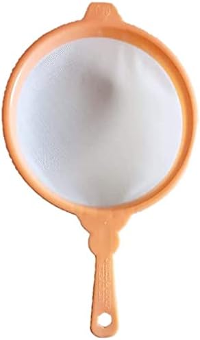 Plastic Juice Strainer 33 cm Large Chalni | Double Mesh Jali for Tea, Mango Ras, Soup | Kitchen Sieve with Handle (Random Color)