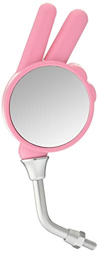 キタコ(KITACO) ジャンケンミラー チョキ 取付径M8 右側 1本入り 汎用 ピンク 675-0910091