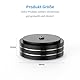 Tertullus 4 Stück Lautsprecherfüsse Schwingungsdämpfer 58mm×22mm Schwarz Subwoofer Aluminium HiFi Gerätefüße Lautsprecher Absorber Füße Zum Schrauben