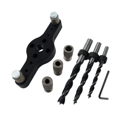Gabarit de perçage en alliage 6 8 10mm avec guide à centrage automatique Set f