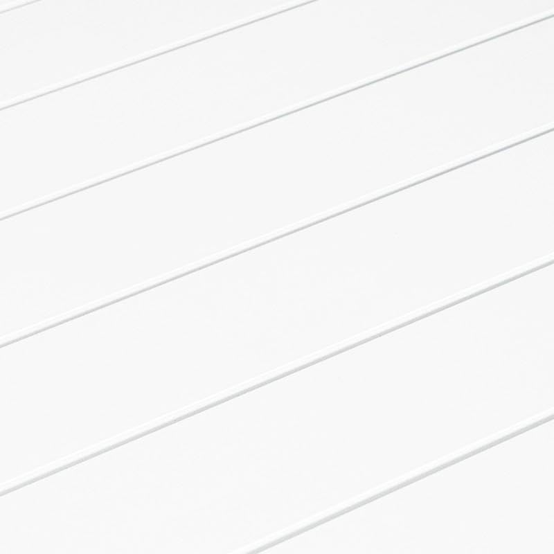 DRW Tavolo allungabile da esterno in alluminio, bianco, 75 x 149 x 149 cm
