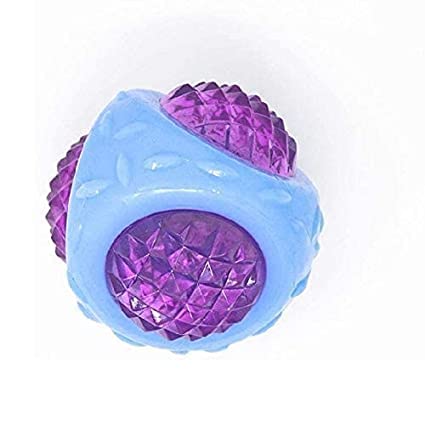 SR VISIONBig Rubber Durable 11Cm Ball for Adult Dogs Toys for Dogs (LED Ball) Squeaky Chew Toy for Ball Toy Interactive Ball for Dogs (Color May Very 1 Pcs)