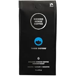 1 of Kicking Horse Coffe, Three Sisters, e, Medium Roast, Ground, 10 oz - Certified Organic, Fairtrade, Kosher Coffee