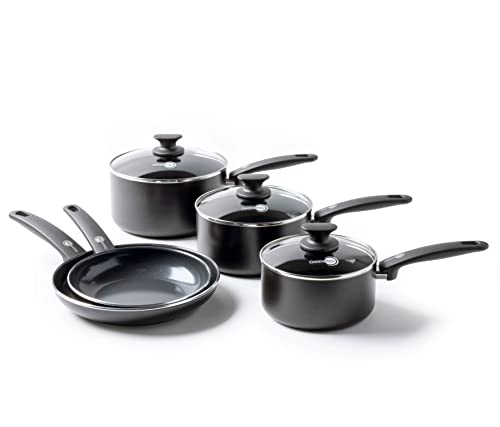 GreenPan Cambridge Batería de Cocina Antiadherente con Revestimiento de Cerámica - 5 Piezas,...