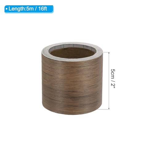 Image of PATIKIL Wood Grain Repair Tape 2in x16ft, Self Adhesive Realistic Textured Repair Tape Patch for Floor Door Table Cabinets Desk, Begonia