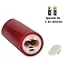 Kitch Aroma Red flameless Candles, Red Candles Battery Operated LED Pillar Candles with Moving Flame Wick with Remote Timer,Pack of 9