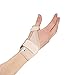 Produktbild Actesso Elastische Daumenschiene Daumenbandage - für Daumen Schmerzen und verletzungen (Beige, Mittelgroß Links)