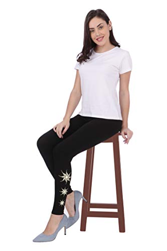 Image of Plus Size Printed Ankle Length Leggings for Women