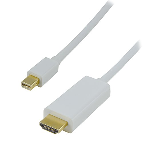 Mini DisplayPort HDMI blanco de 2m para ver series del portátil al TV