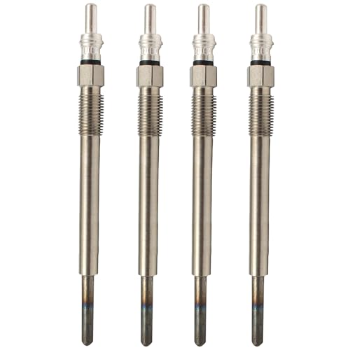 (Lot de 4) Bougie de préchauffage 1,4 hdi 1,6 Jtd TDCi pour Berlingo C1 C2 C3 C4 Picasso C5 Jumpy Xsara Picasso Scudo C-Max Fusion Fiesta Focus Cooper D 107 206 207 307 308 407 Partner C30 S40 V50 V70
