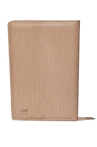 Image of Sukeshcraft Pu Multiuse 30 File Sleeve for Documents, Certificates, Fixed Deposit Receipt, Portfolio Documents Holder (Cypress Baige), 13.5x8.5 Inches
