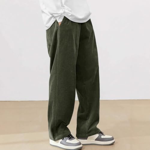 Mens Corduroy Pants, Loose Corduroy Ribbed Surface
