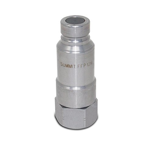 Image of Flat Face Connect Under Pressure Hydraulic Quick Connect Coupler Set, 1 /2″ NPT Thread (Pack of 2)