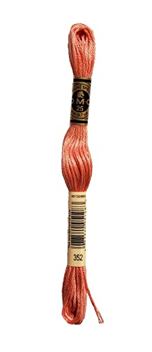Image of DMC 6-Strand Embroidery Cotton Bundle - Coral Color Family - 5 Skeins of Thread - 8.7yd Skeins