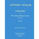 ヴィヴァルディ : 協奏曲 ヘ長調 RV.455 コンチェルト (オーボエ、ピアノ) ムジカ・ララ出版