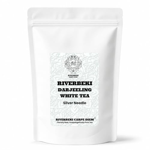Image of Riverbeki White Tea - Darjeeling Silver Needle 100 gm, Low Caffeine & Rich Antioxidants, Single Origin, High Elevation Premium White Tea (Loose)