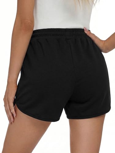 StylSense Kurze Hose Damen Sommer Sport Shorts Laufhose Sporthose Damen Kurz High Waist Running Laufshorts mit Taschen
