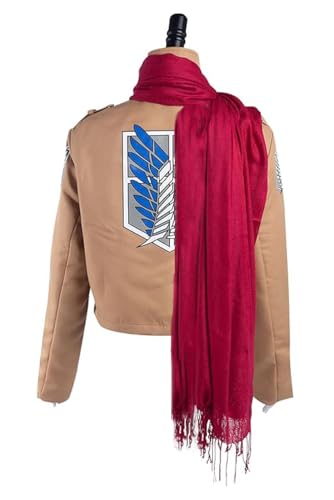 Womens Jacket Outfits Girls Cosplay Costume Set Scarf