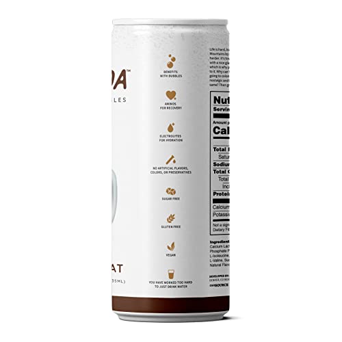 Fit Soda Original - Root Beer Vanilla Float Zero Calorie Recovery Soda, Hydrating Electrolytes & Bcaas For Energy, Great Flavor, No Sugar, Caffeine-Free, Gluten-Free (12 Pack) #TOP2