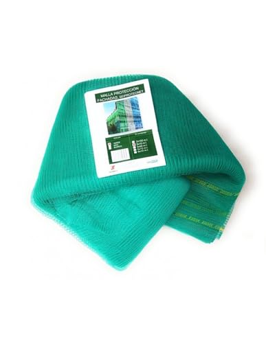 Malla Protección de Andamios y Fachadas 3x10mt HDPE (verde)